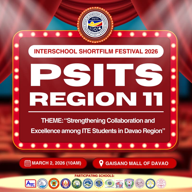 Cover Image for PSITS Region 11: Interschool Short Film Festival 2026