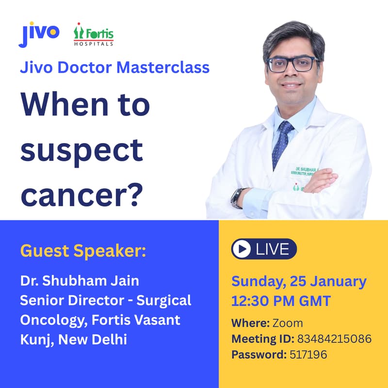 Cover Image for Jivo Masterclass | When to suspect cancer?
