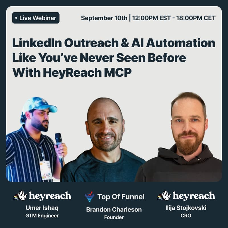 Cover Image for LinkedIn Outbound 3.0 is Here: AI Automation Reimagined with HeyReach MCP
