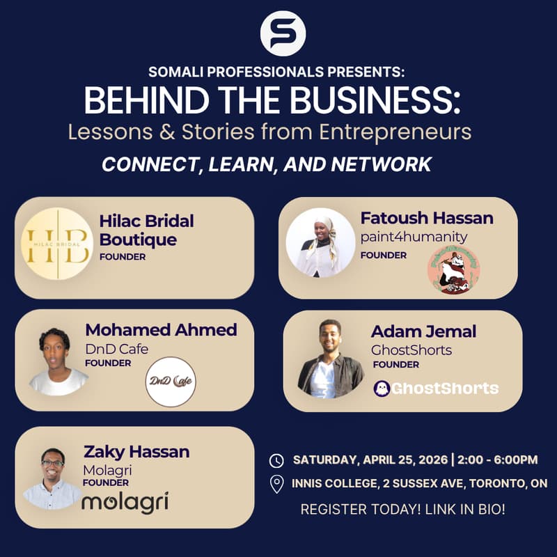 Cover Image for Behind the Business: Stories & Lessons from Somali Entrepreneurs