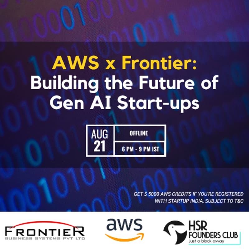Cover Image for AWS x Frontier: Building the Future of Gen AI Start-ups