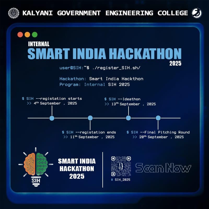 Cover Image for SIH Internal Hackathon Registration
