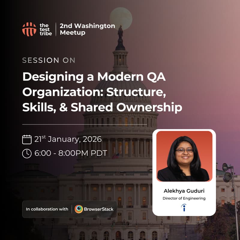 Cover Image for Designing a Modern QA Organization | Washington Meetup