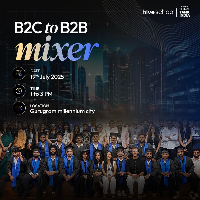 Cover Image for B2C TO B2B Sales Mixer | Hosted by HiveSchool