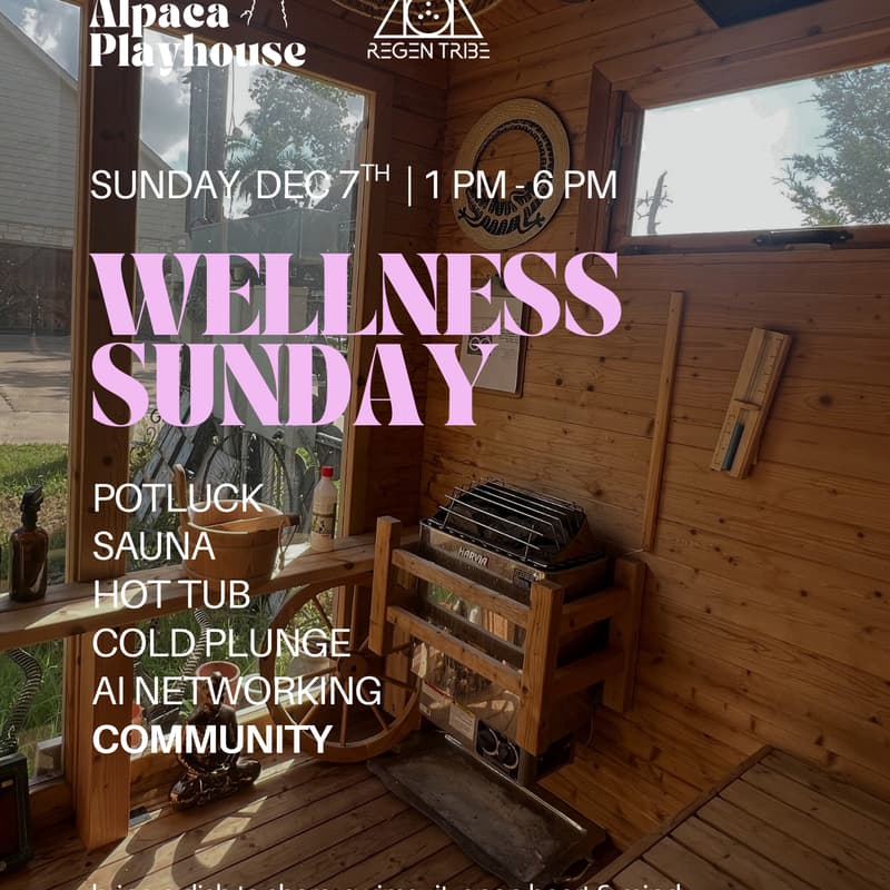Cover Image for Wellness Sunday at Alpaca Playhouse