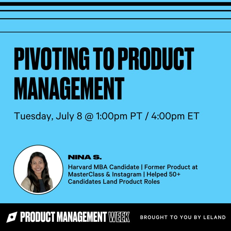 Cover Image for Pivoting to Product Management