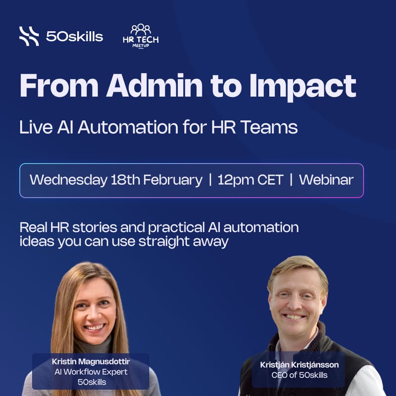 Cover Image for WEBINAR: From Admin to Impact - Live AI Automation for HR Teams