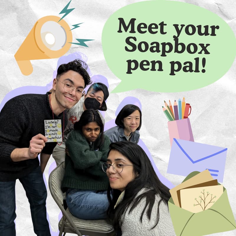 Cover Image for Meet your Soapbox pen pal! (Online Event)