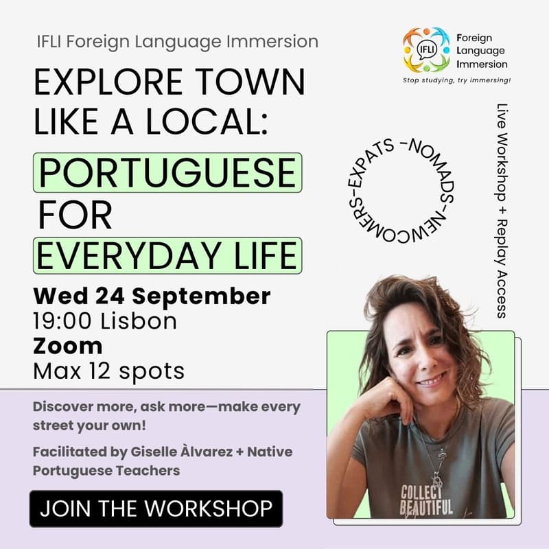Cover Image for 💬 Portuguese for Everyday Life: Explore Town like a Local - Discover more, ask more—make every street your own!