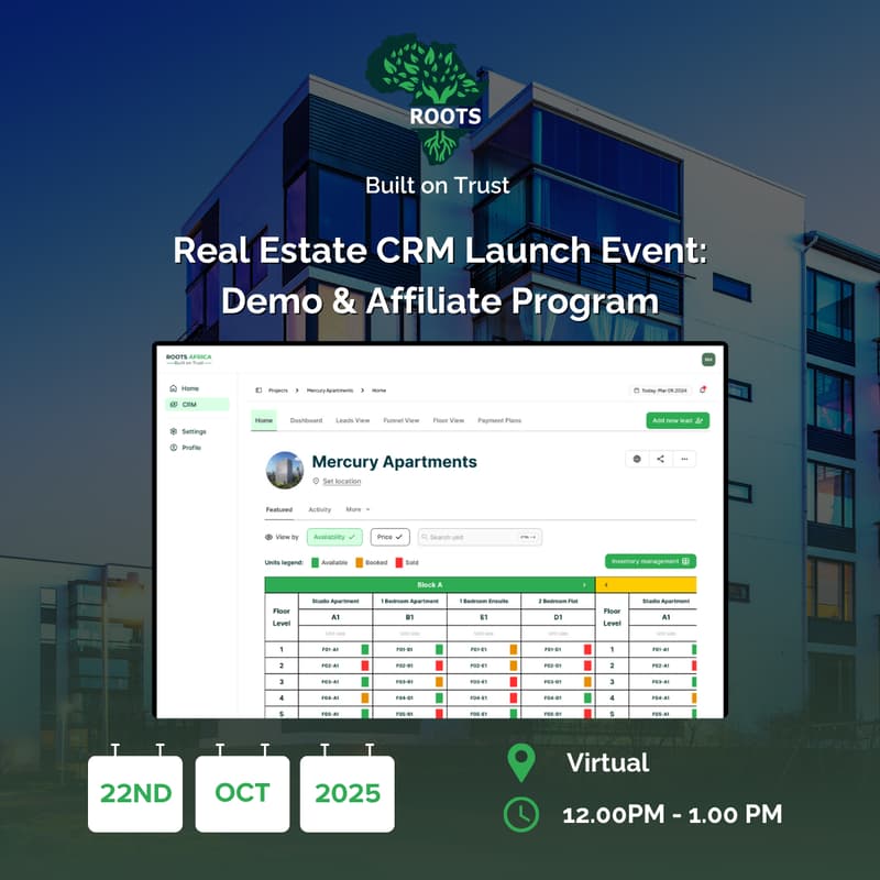 Cover Image for Real Estate CRM Launch: Live Demo & Affiliate Opportunity
