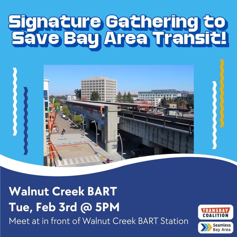 Cover Image for Signature Gathering: Walnut Creek BART