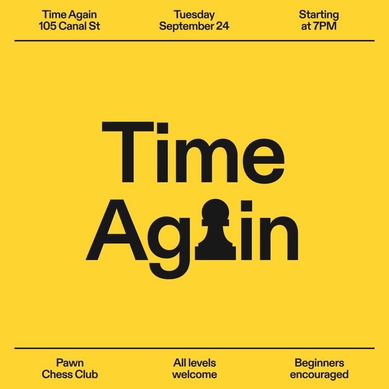 Cover Image for Pawn Chess Club at Time Again