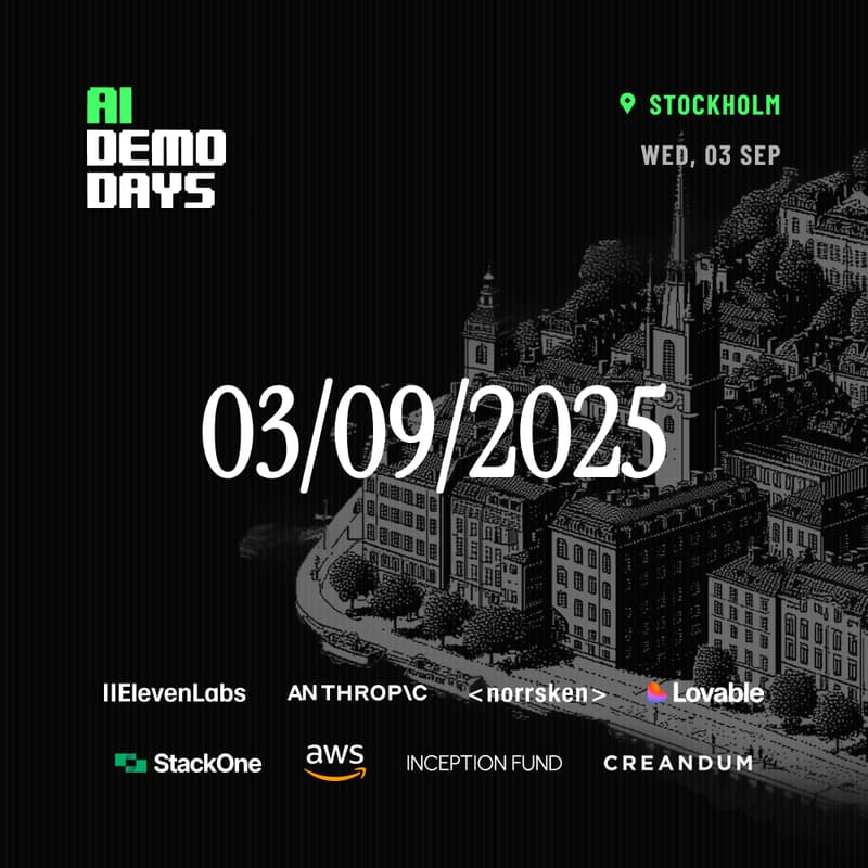 Cover Image for AI Demo Days #10 - Stockholm