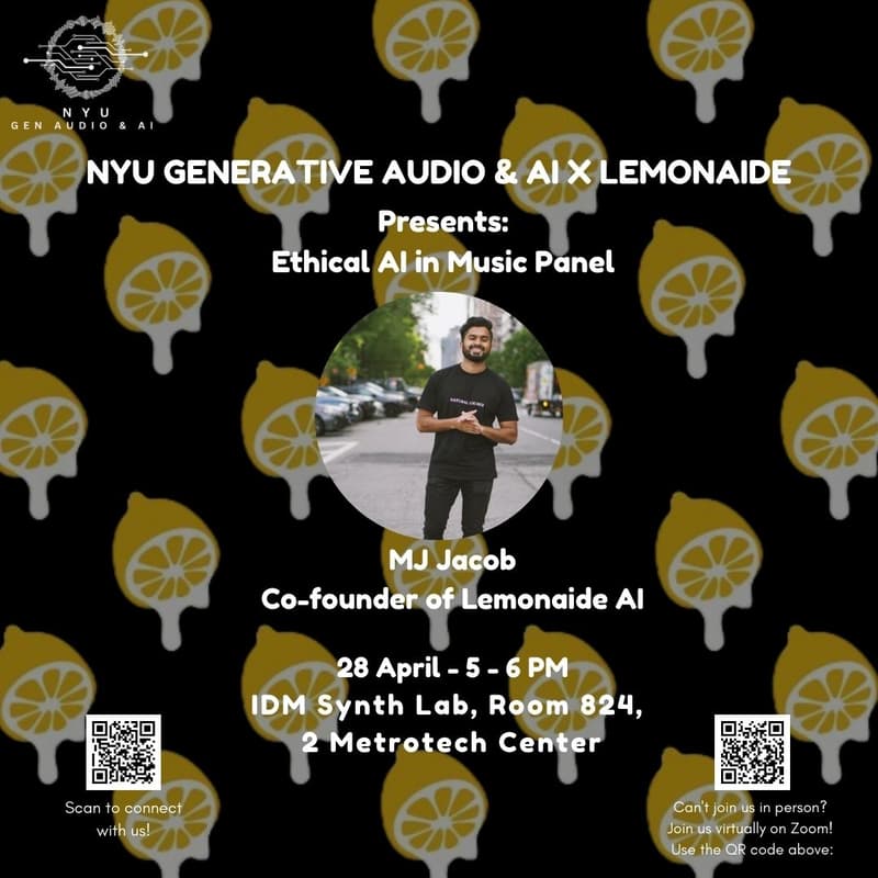 Cover Image for NYU GenAudio & AI x Lemonaide Panel