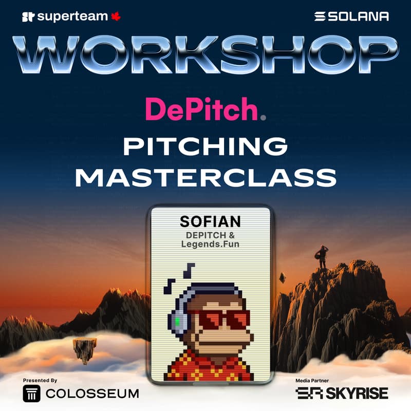 Cover Image for Pitch Masterclass - DePitch: for FRONTIER Builders.