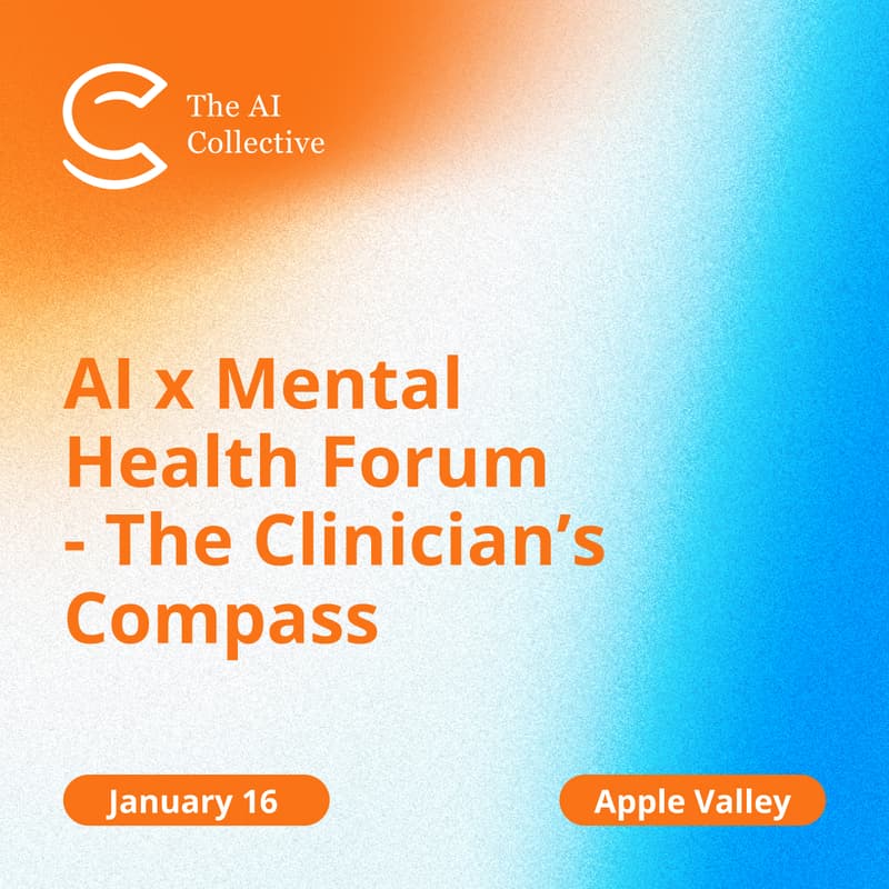 Cover Image for AI x Mental Health Forum - The Clinician’s Compass