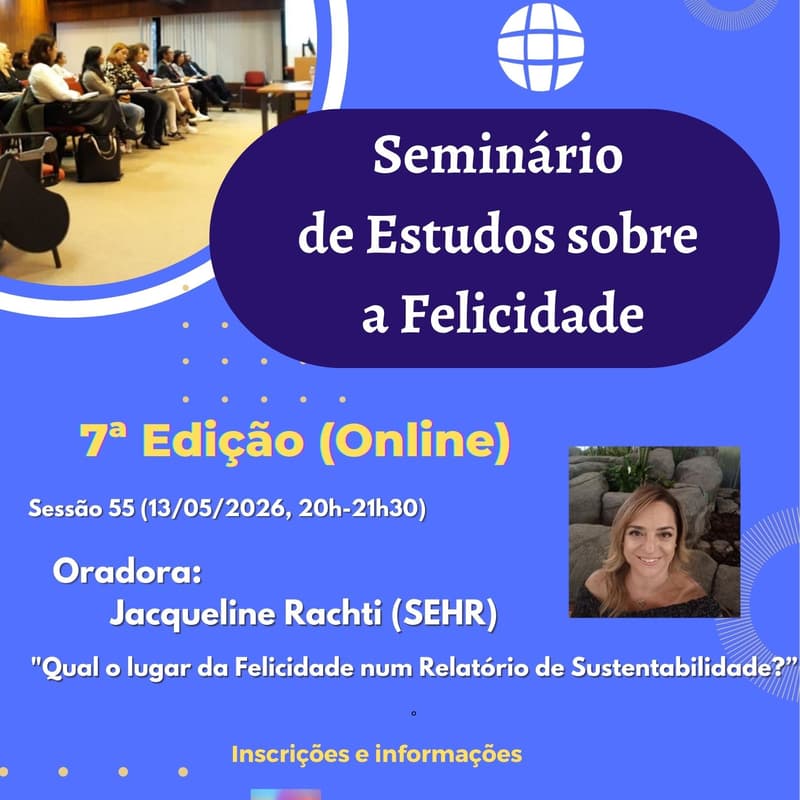 Cover Image for 55º Seminário Online de Estudos sobre a Felicidade