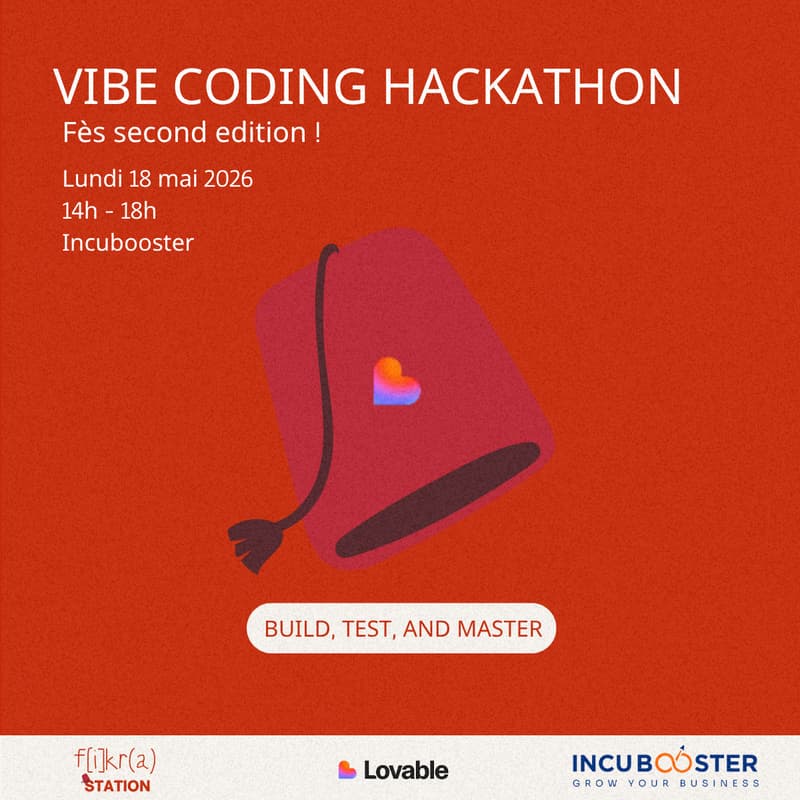 Cover Image for fikra Station x Incubooster - Vibe Coding Hackathon