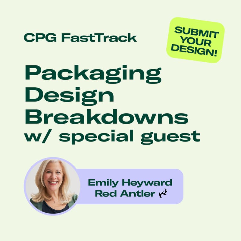 Cover Image for Live CPG Packaging Reviews ft. Emily Heyward, Co-Founder of Red Antler