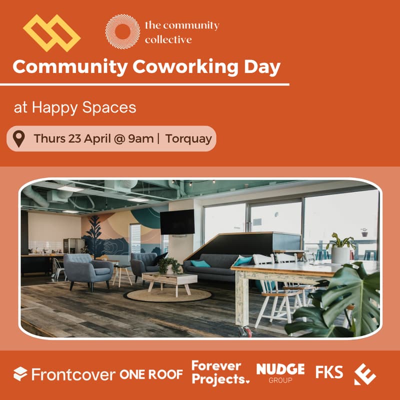 Cover Image for 🏵 Community Coworking Day @ Happy Spaces Torquay