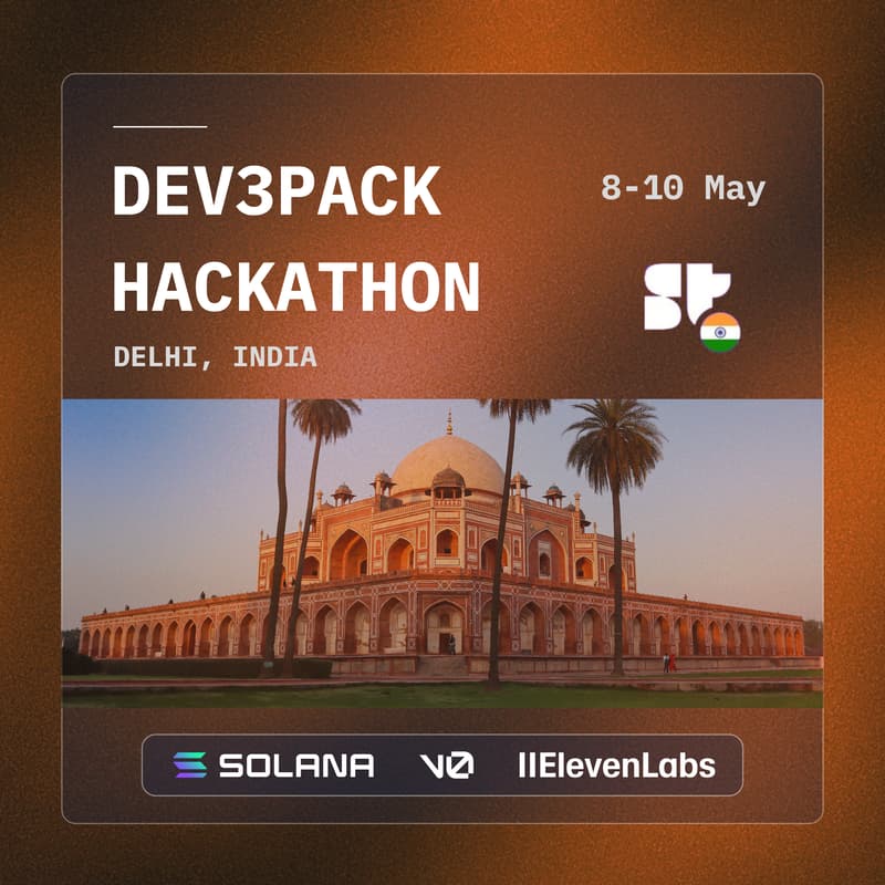 Cover Image for Dev3pack Hack, Delhi 🇮🇳