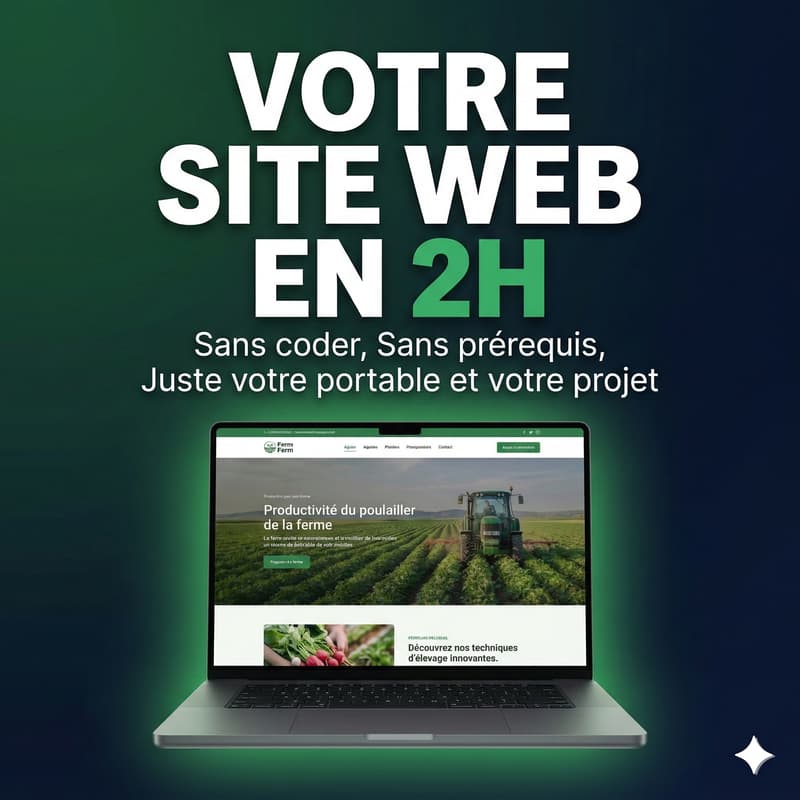 Cover Image for Créez le site de votre ferme ou entreprise en 2h — sans compétences techniques