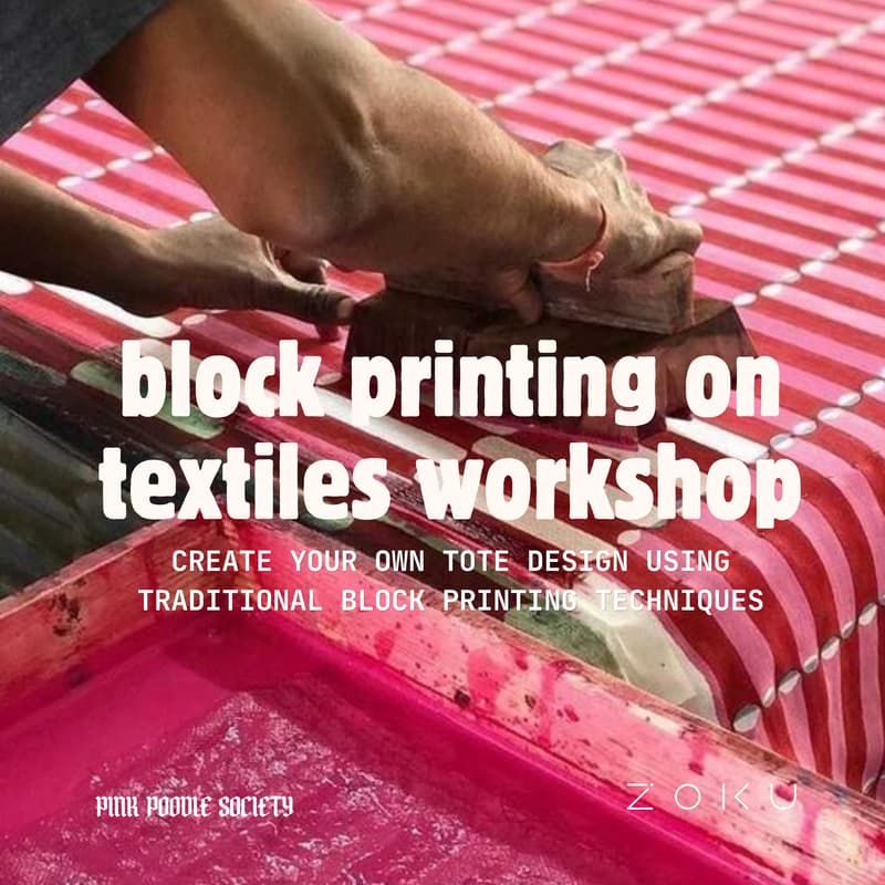 Cover Image for AMSTERDAM | Block Printing Workshop: Create Your Own Tote Bag
