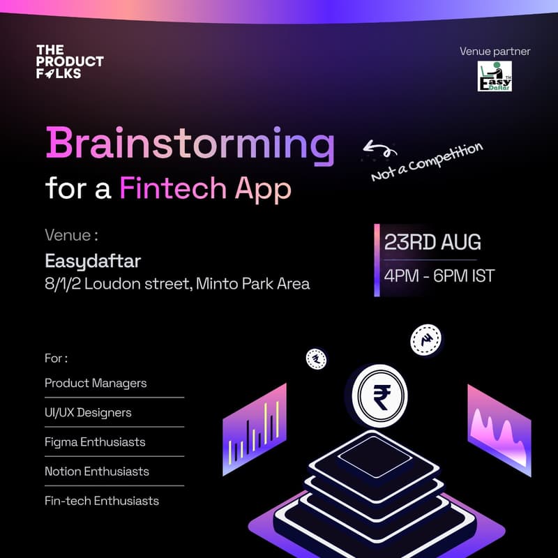 Cover Image for The Product Folks' Grabchai Fintech App Ideation Workshop: Kolkata