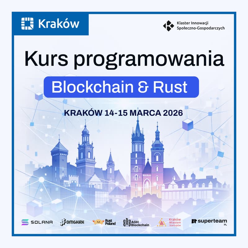 Cover Image for KURS PROGRAMOWANIA BLOCKCHAIN: KRAKÓW
