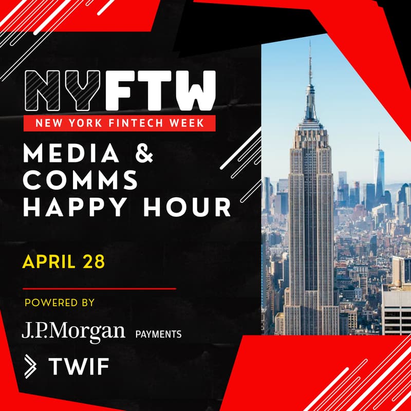 Cover Image for NY Fintech Week 2026 Media and Comms Happy Hour, hosted by J.P. Morgan Payments x TWIF