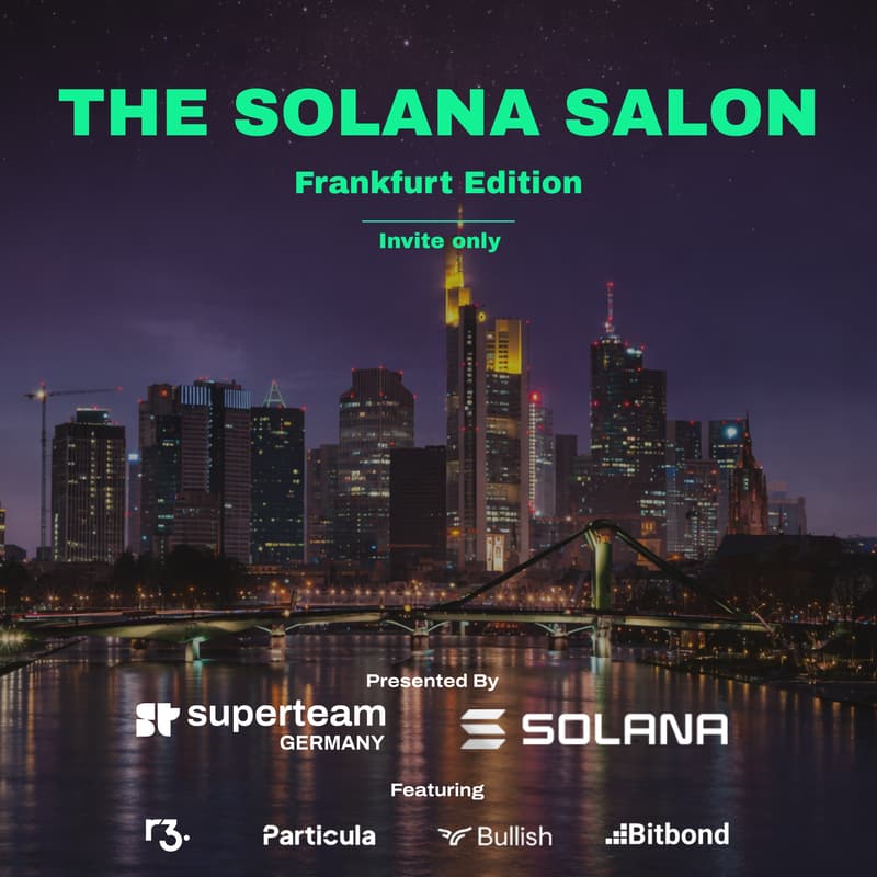 Cover Image for THE SOLANA SALON - Frankfurt Launch