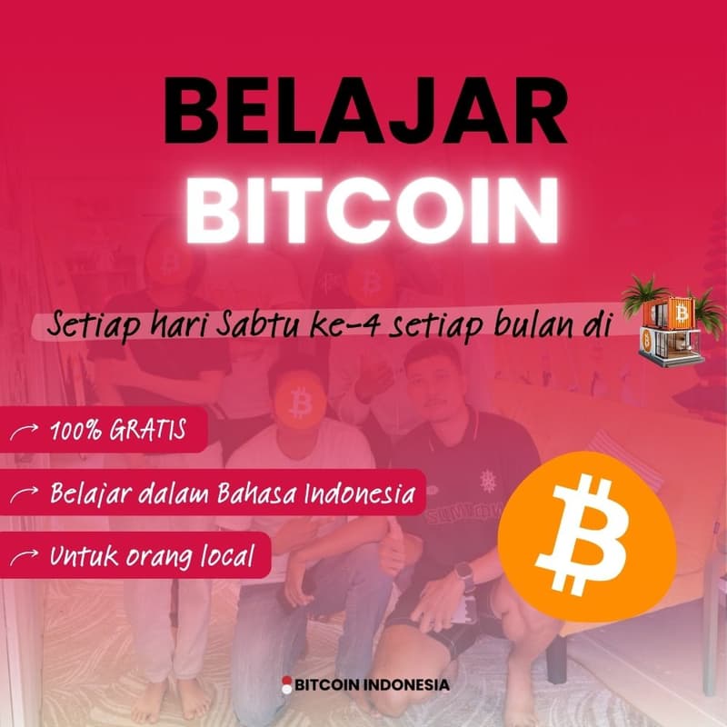 Cover Image for Belajar Bitcoin di Bitcoin House Bali! ☕️ (Bahasa Indonesia)