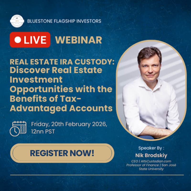 Cover Image for Real Estate IRA Custody: Discover Real Estate investment opportunities with the benefits of tax-advantaged accounts