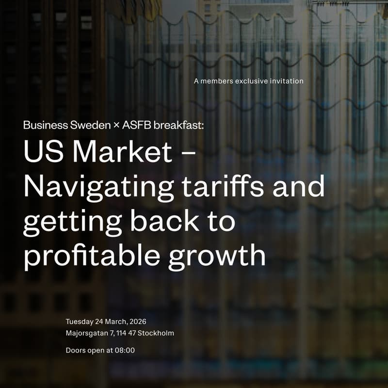 Cover Image for ASFB × Business Sweden, Navigating US Tariffs