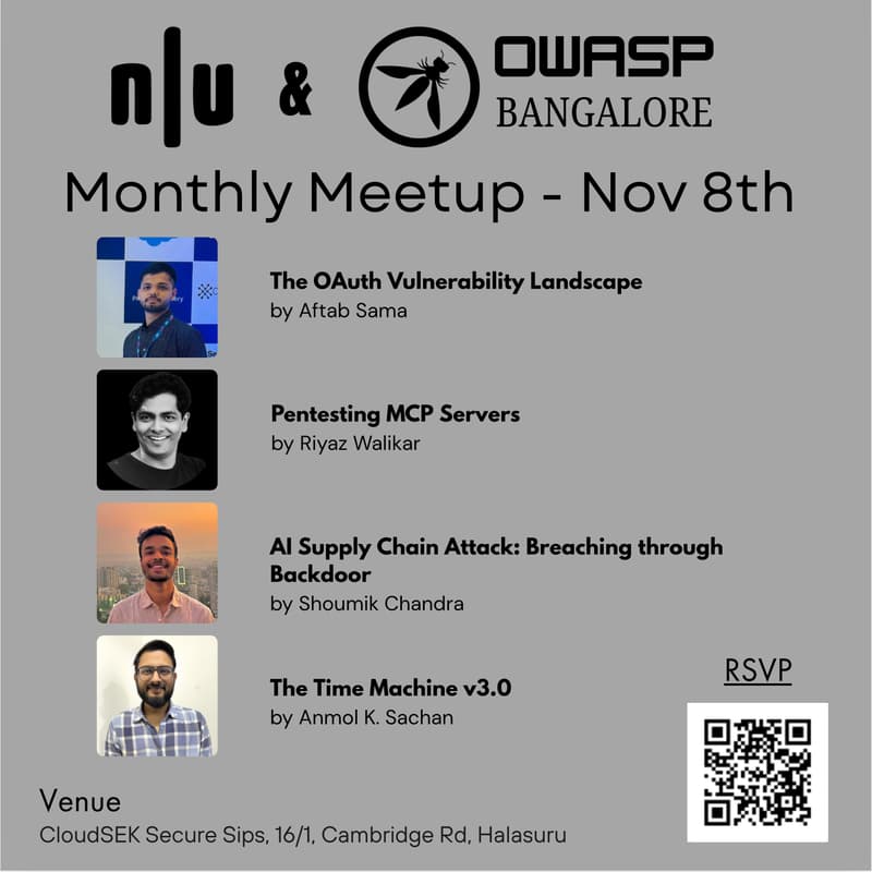 Cover Image for Null/OWASP Combined Meet - Bangalore | 8th November 2025