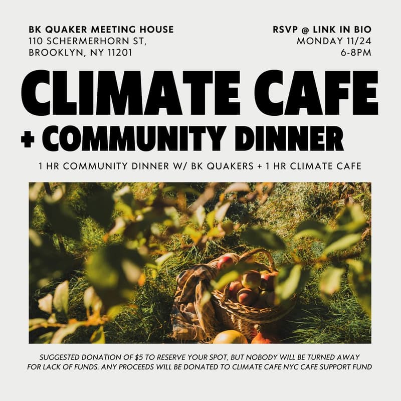 Cover Image for Climate Cafe & Community Dinner