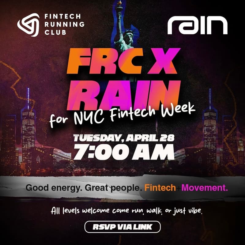 Cover Image for FRC ft. Rain Run Club during NYC FinTech Week