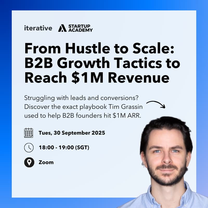 Cover Image for From Hustle to Scale: B2B Growth Tactics to Reach $1M Revenue