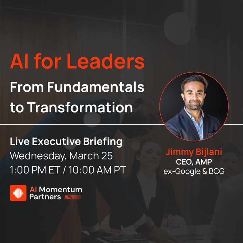 Cover Image for AI for Leaders: From Fundamentals to Transformation
