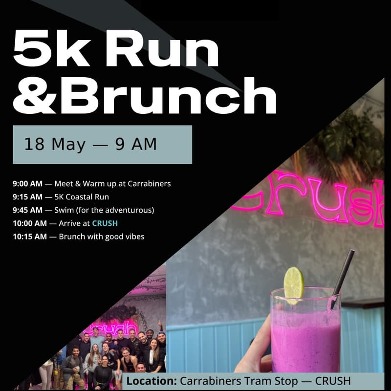 Cover Image for VibesNClub x Crush — 5K Run & Breakfast ☕🏃♂️