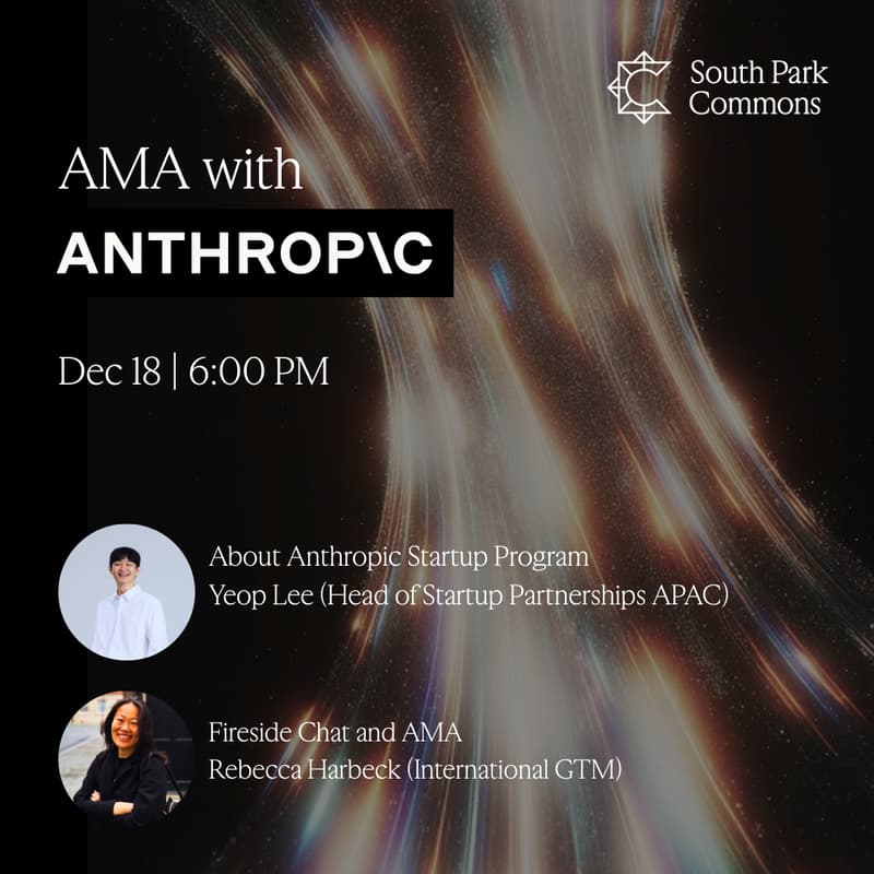 Cover Image for AMA with Anthropic at South Park Commons