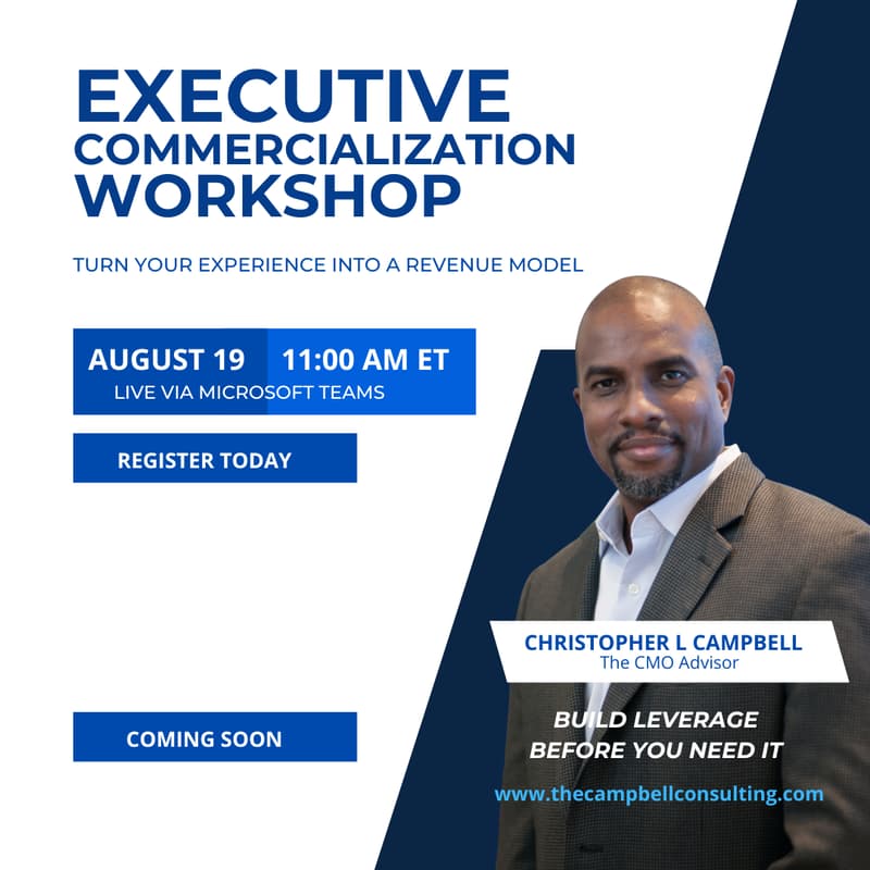 Cover Image for The CMO Advisor: Executive Commercialization Workshop