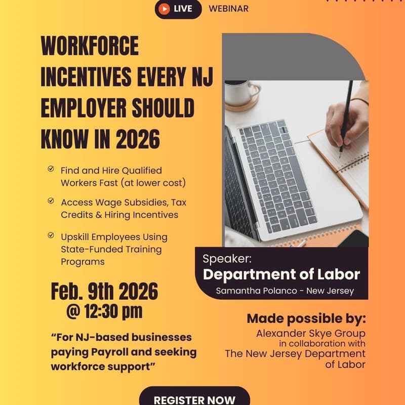 Cover Image for Workforce Incentives every NJ employer should know in 2026
