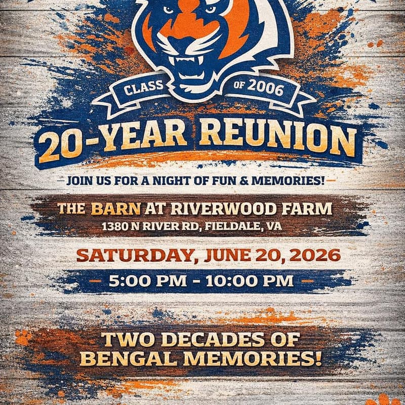 Cover Image for BHS CLASS OF 2006 20-YEAR REUNION