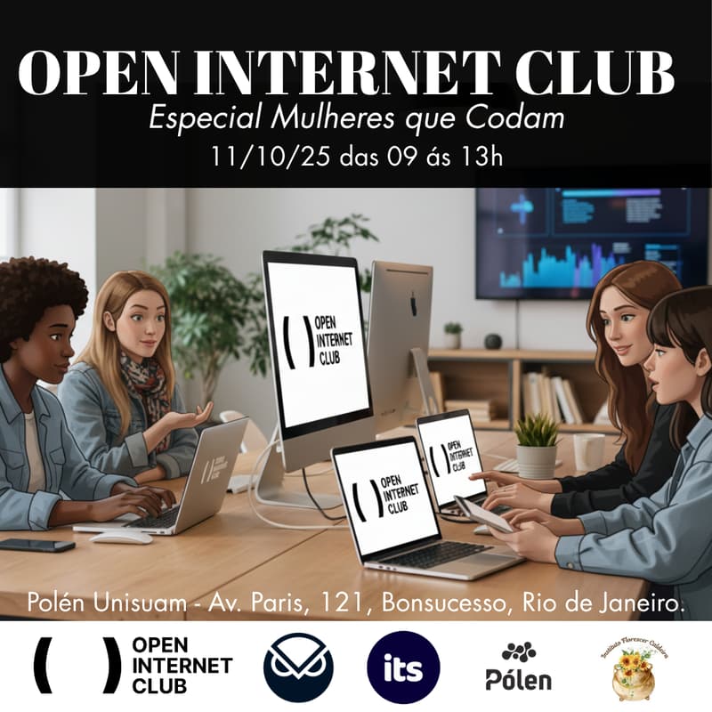 Cover Image for Open Internet Club BR + Mulheres que Codam
