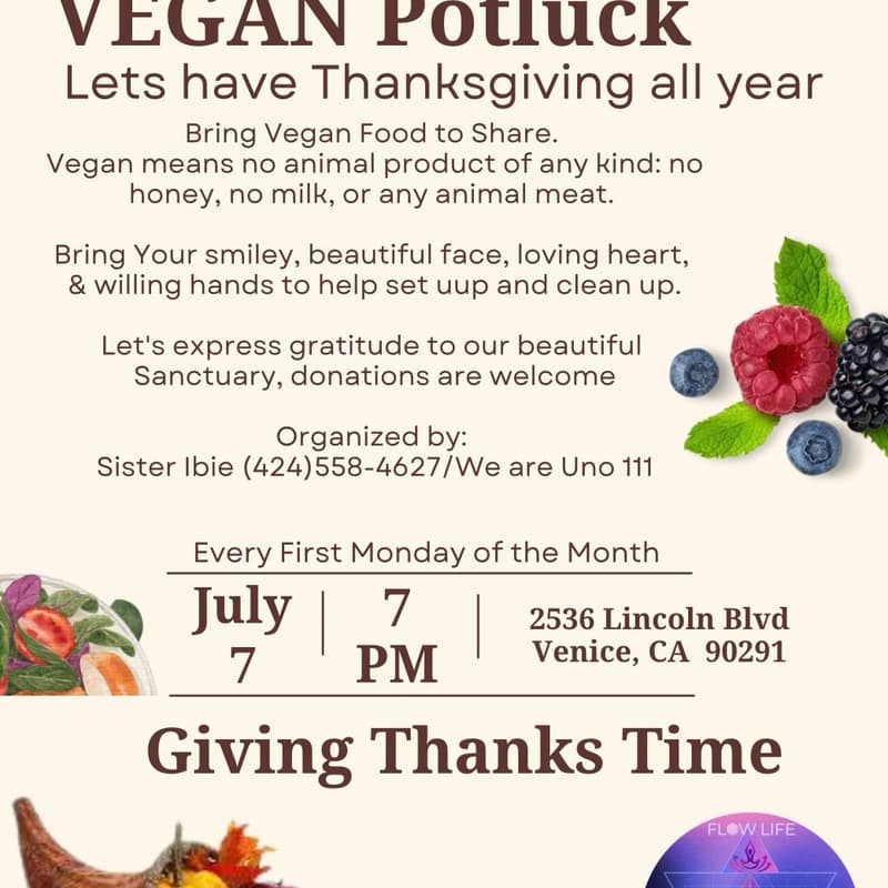 Cover Image for Grateful Vegan Potluck