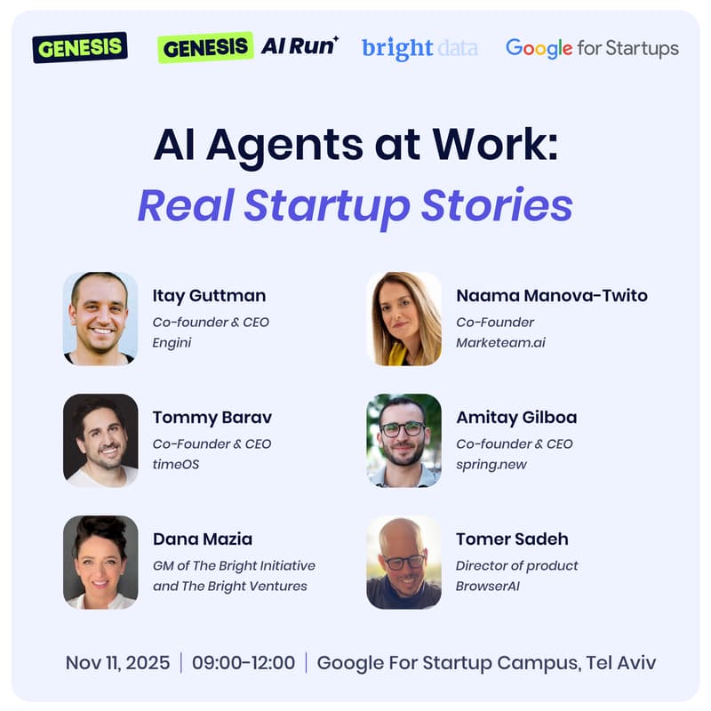 Cover Image for AI Agents at Work: Real Startup Stories by Genesis