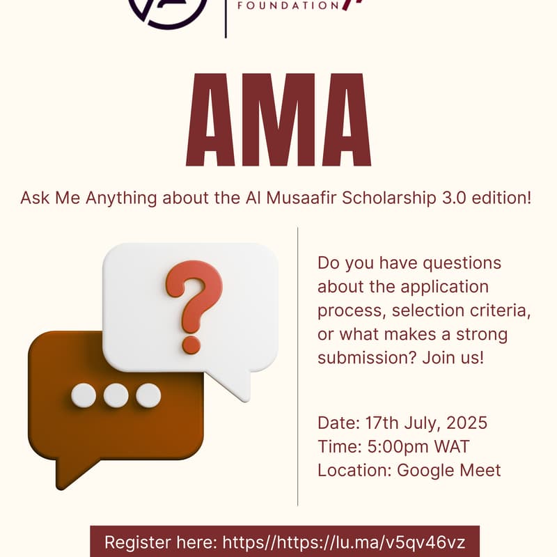 Cover Image for Al Musaafir AMA Session – Get Your Questions Answered!