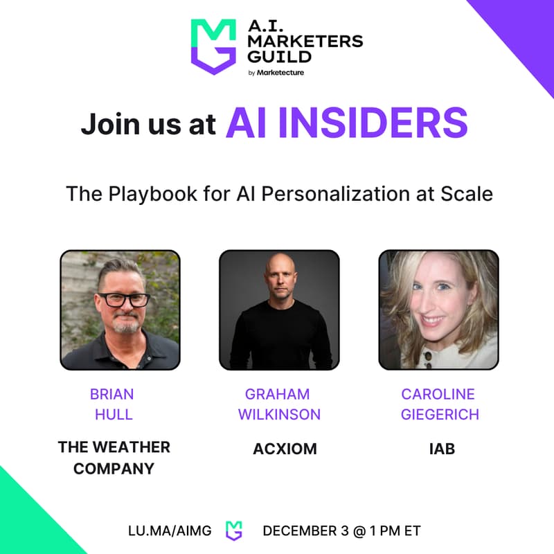 Cover Image for AI Insiders with Brian and Graham on The Playbook for AI Personalization at Scale