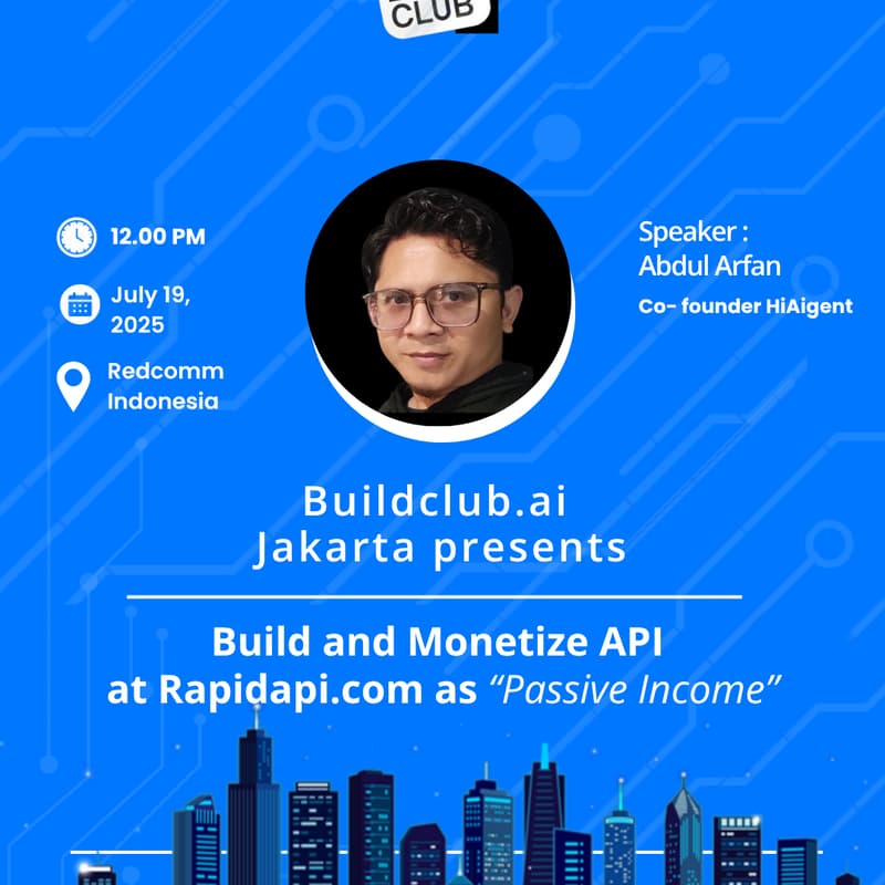 Cover Image for Jakarta | Build and Monetize API at Rapidapi.com as Passive Income